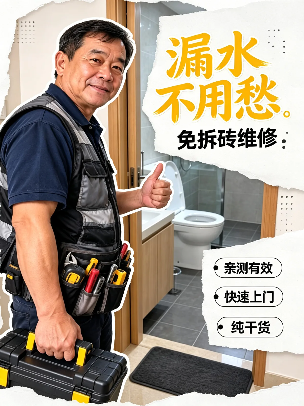 免拆砖漏水维修